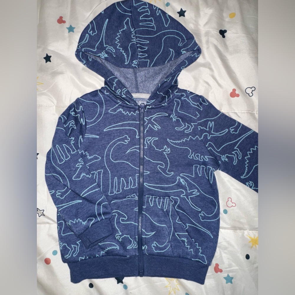 Blue Dinosaur zip up hoodie